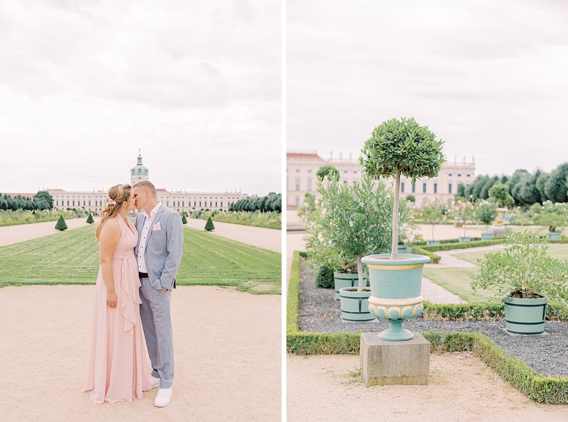 Verlobungsfotos im Park vom Schloss Charlottenburg Berlin