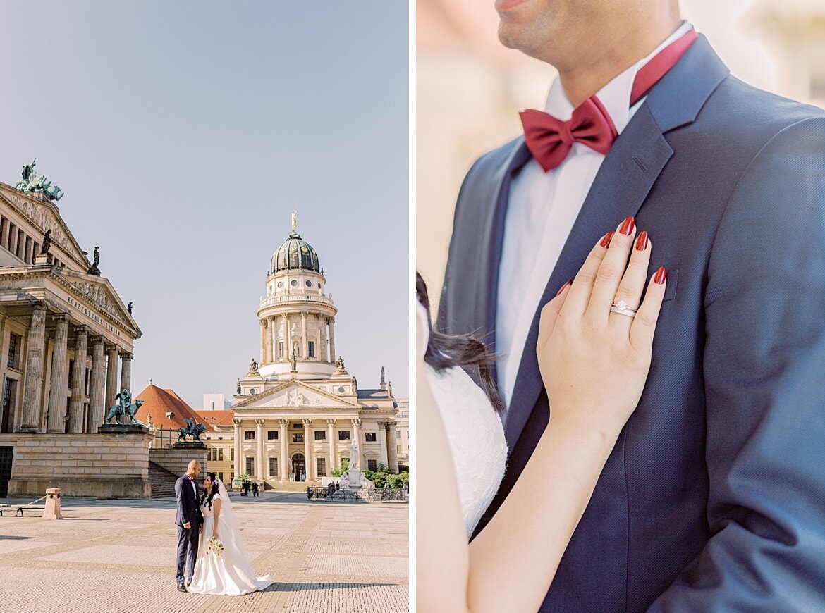 Brautpaar auf dem Gendarmenmarkt in Berlin