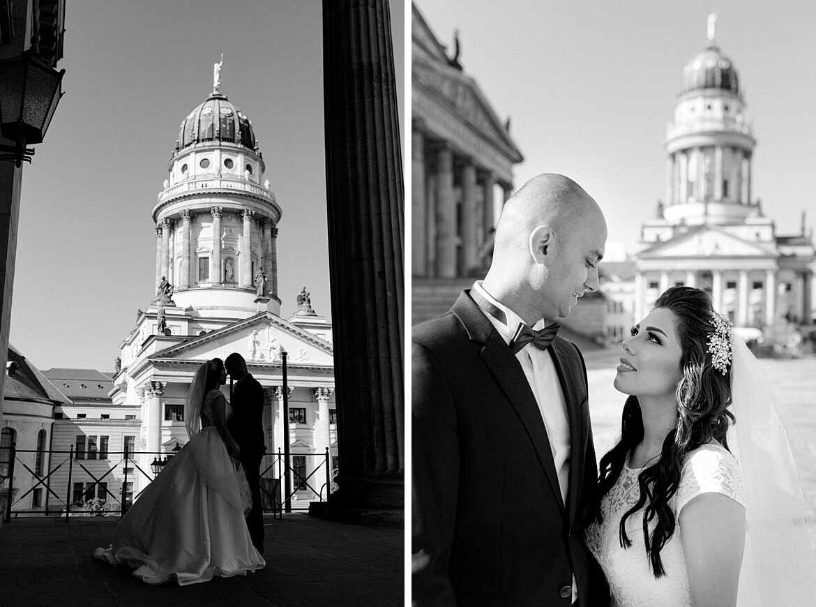 Brautpaar auf dem Gendarmenmarkt in Berlin