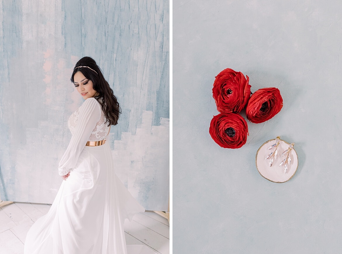 70s Glam Bridal Editorial - Featured on The White Wren