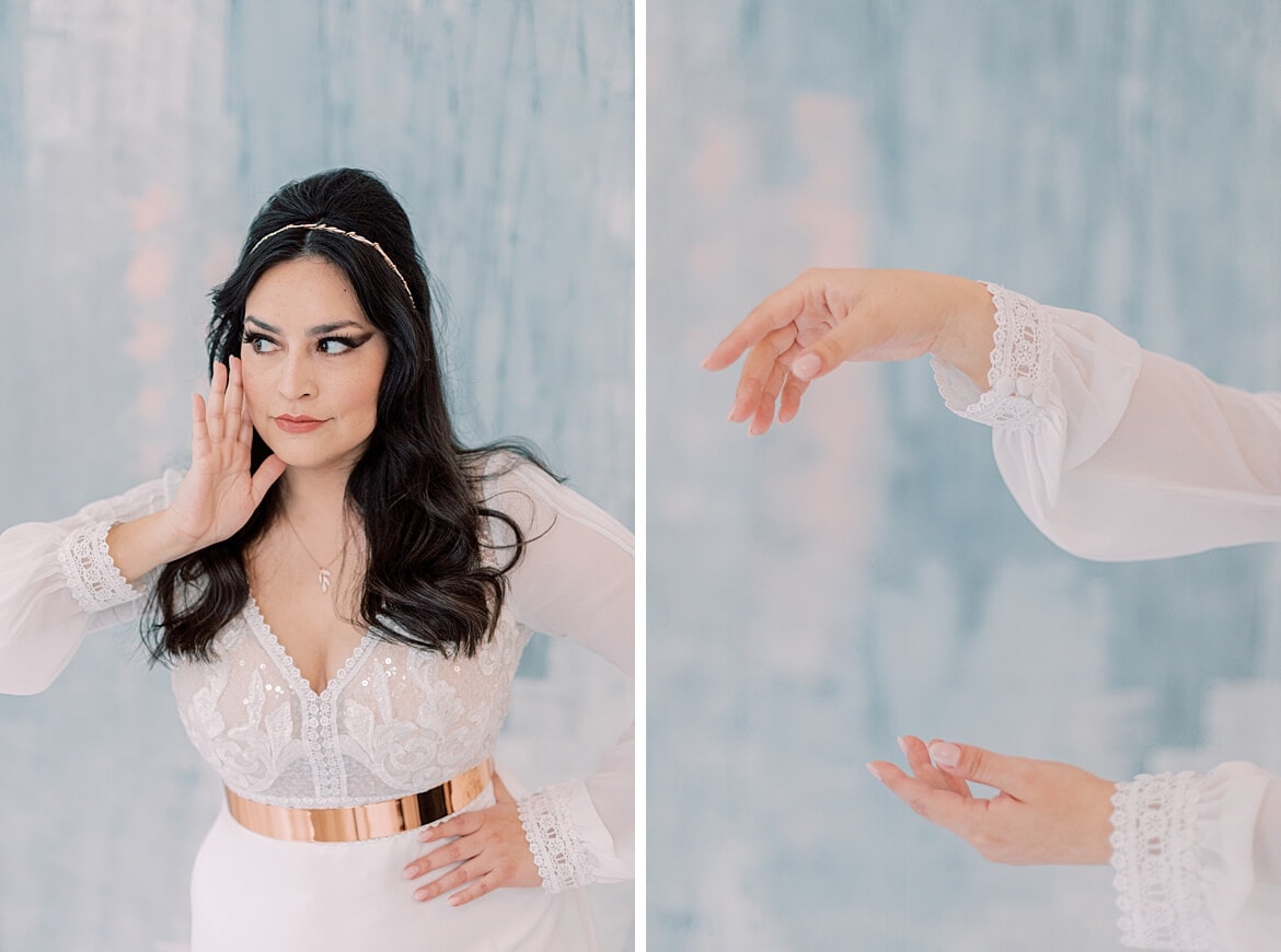 70s Glam Bridal Editorial - Featured on The White Wren