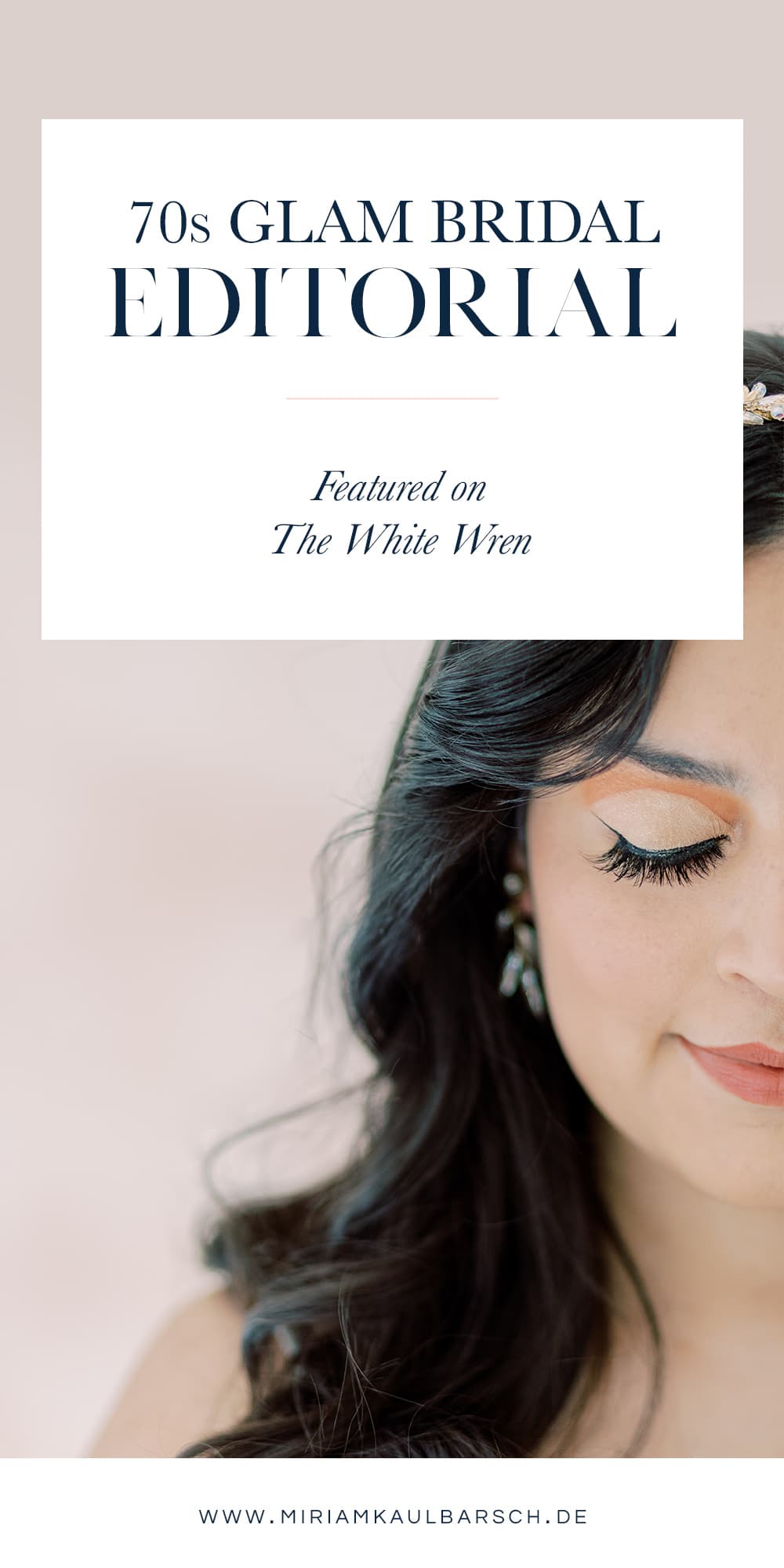 70s Glam Bridal Editorial - Featured on The White Wren