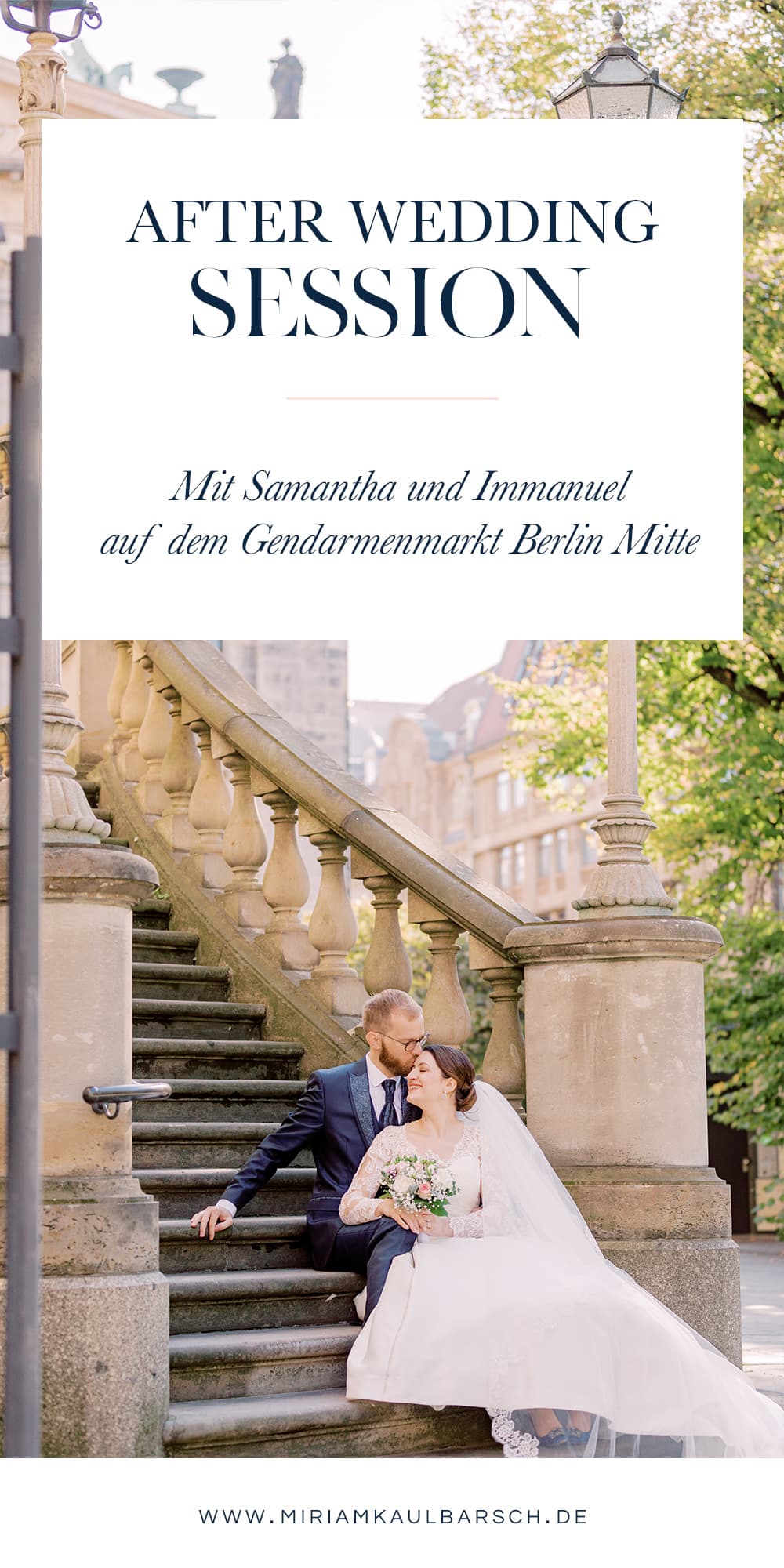 After Wedding Session auf dem Gendarmenmarkt Berlin