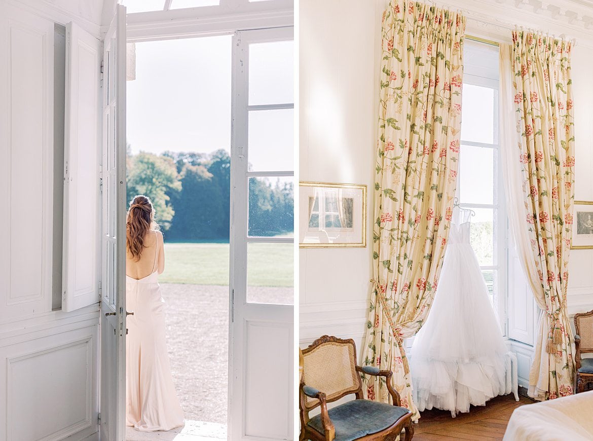 Dusty Blue Wedding Editorial at Château de Courtomer France