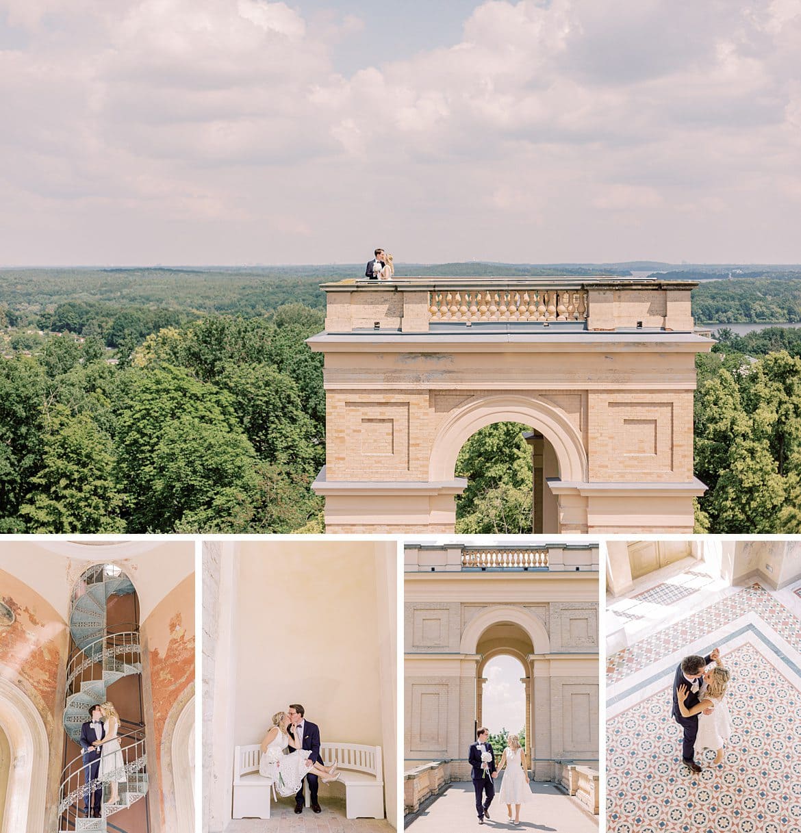 Brautpaar auf dem Pfingstberg und Belvedere Potsdam