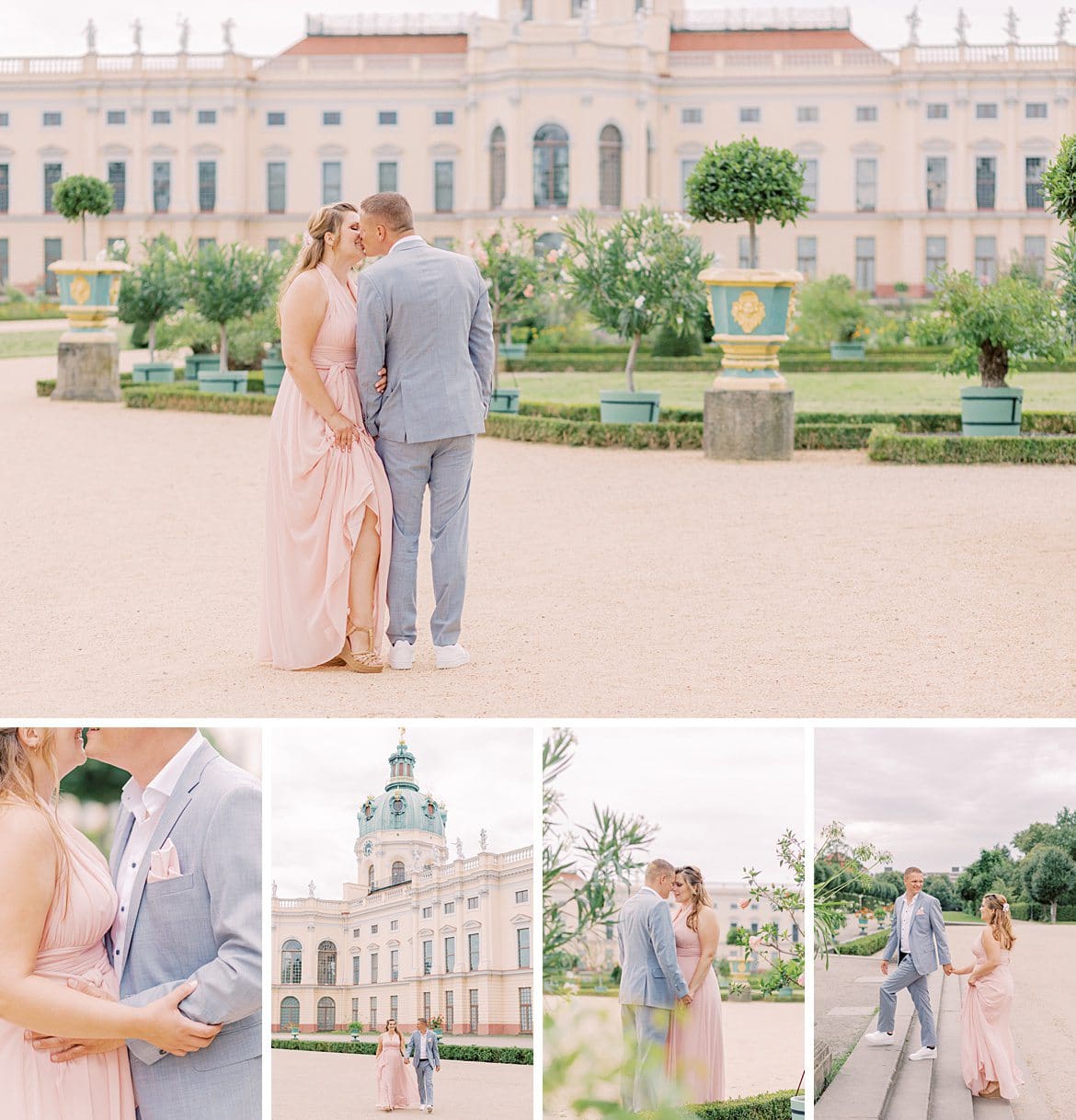 Verlobtes Paar beim Schloss Charlottenburg