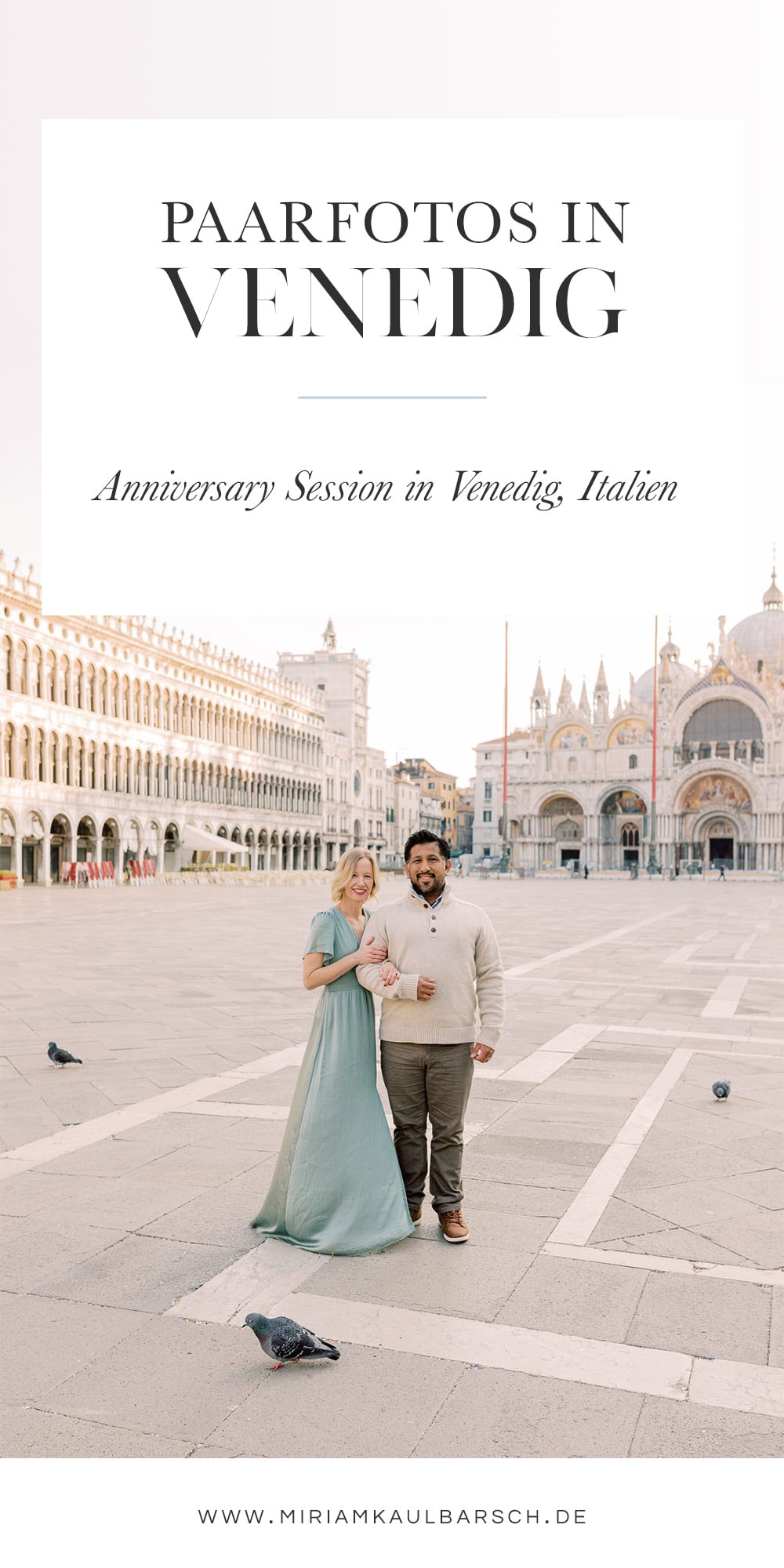 Anniversary Portrait Fotos in Venedig, Italien