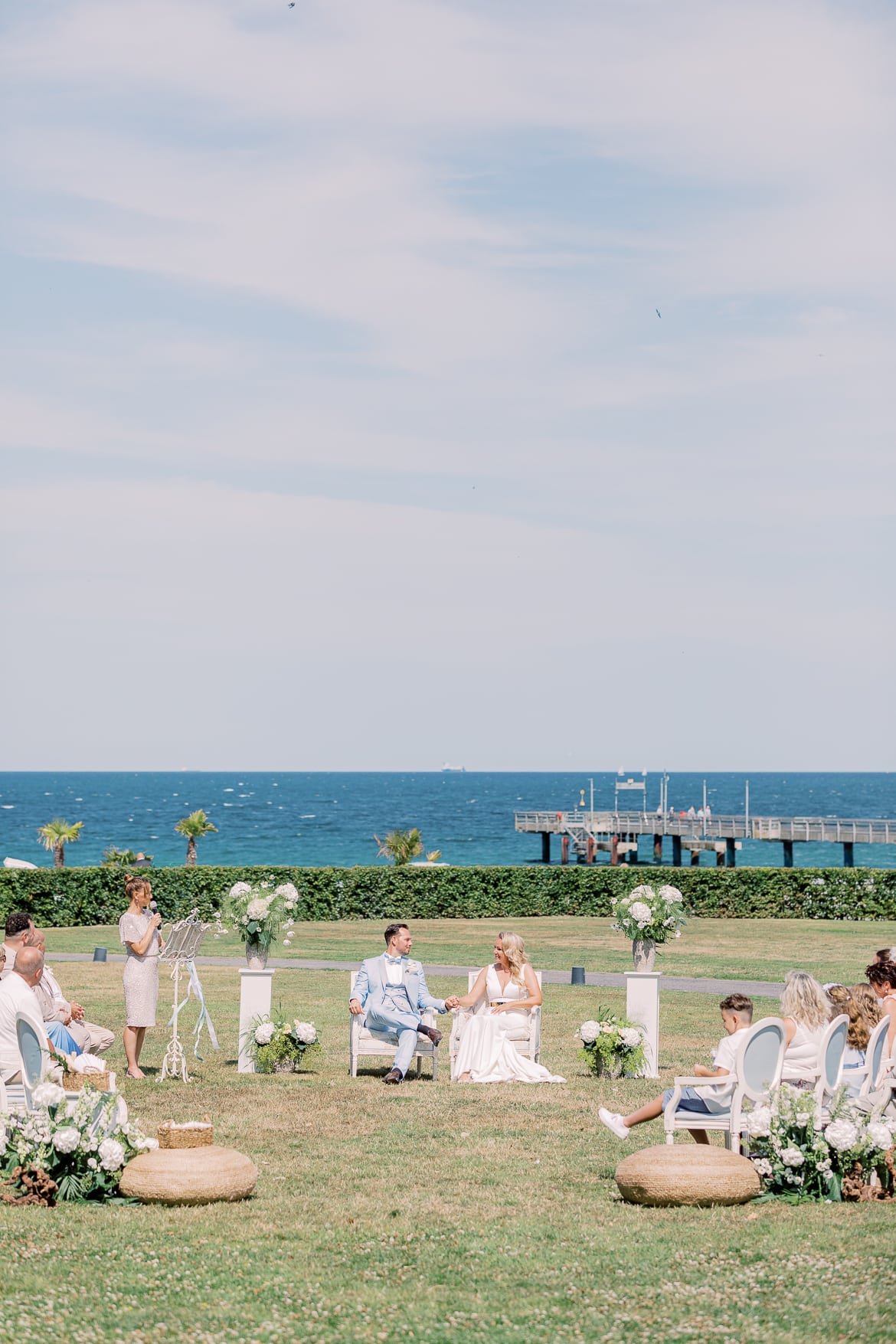 Trauung mit Blick auf das Meer im Grand Hotel Heiligendamm