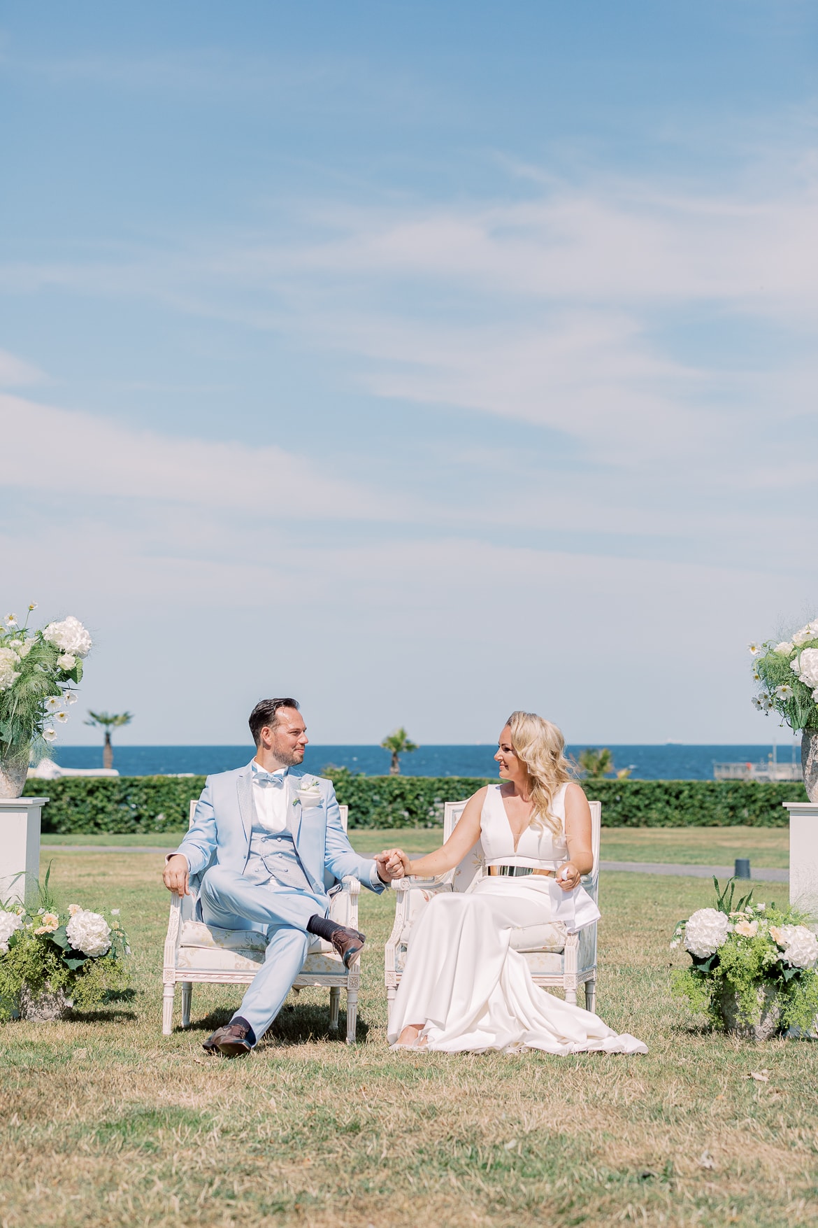 Trauung mit Blick auf das Meer im Grand Hotel Heiligendamm