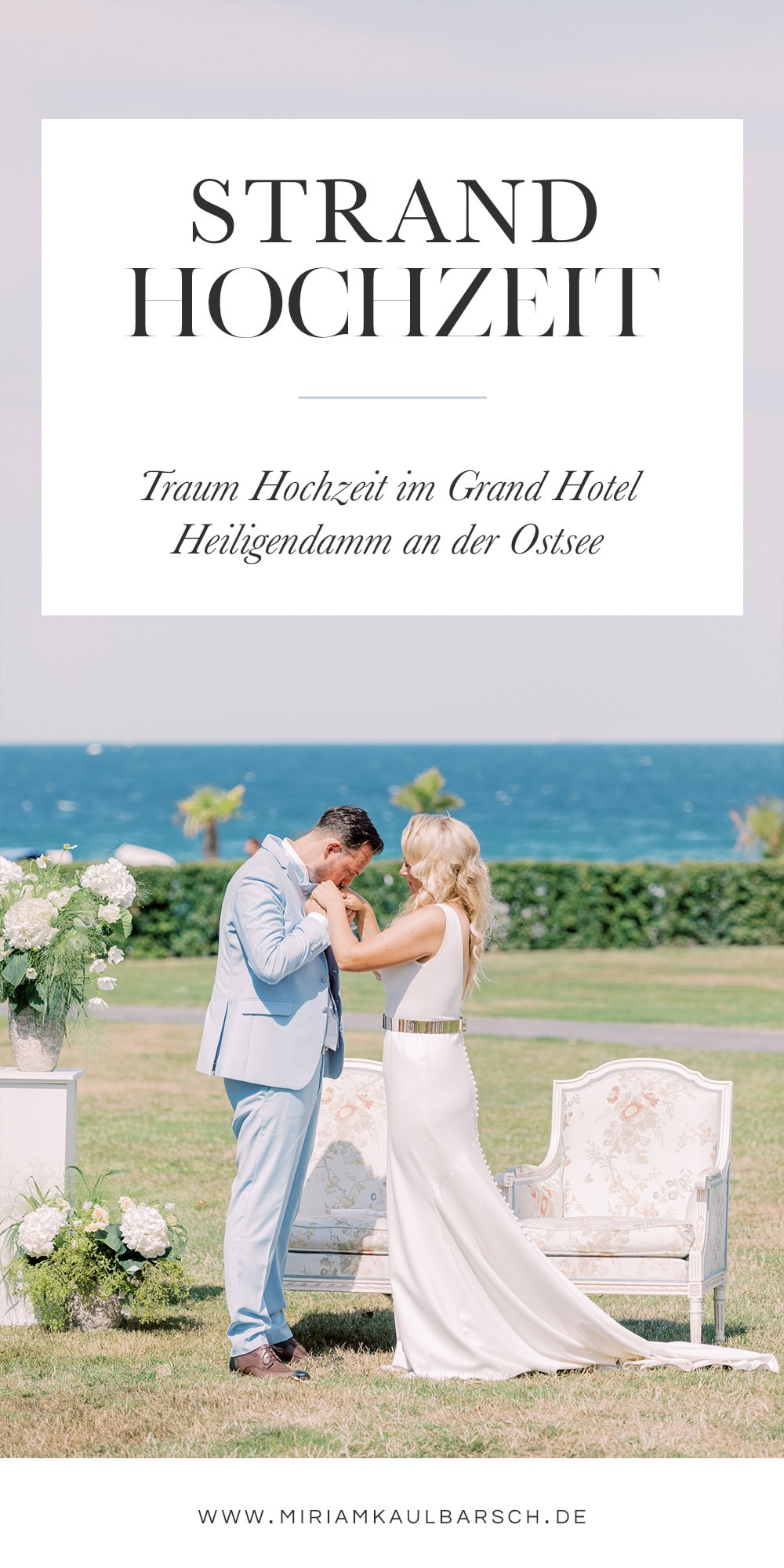 Strand Hochzeit im Grand Hotel Heiligendamm an der Ostsee