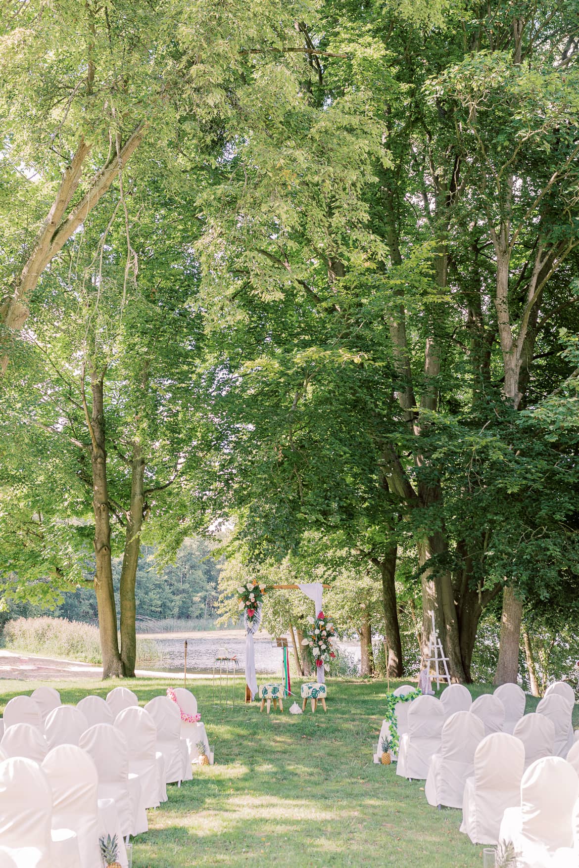 Setting der Freien Trauung beim Schloss Boitzenburg