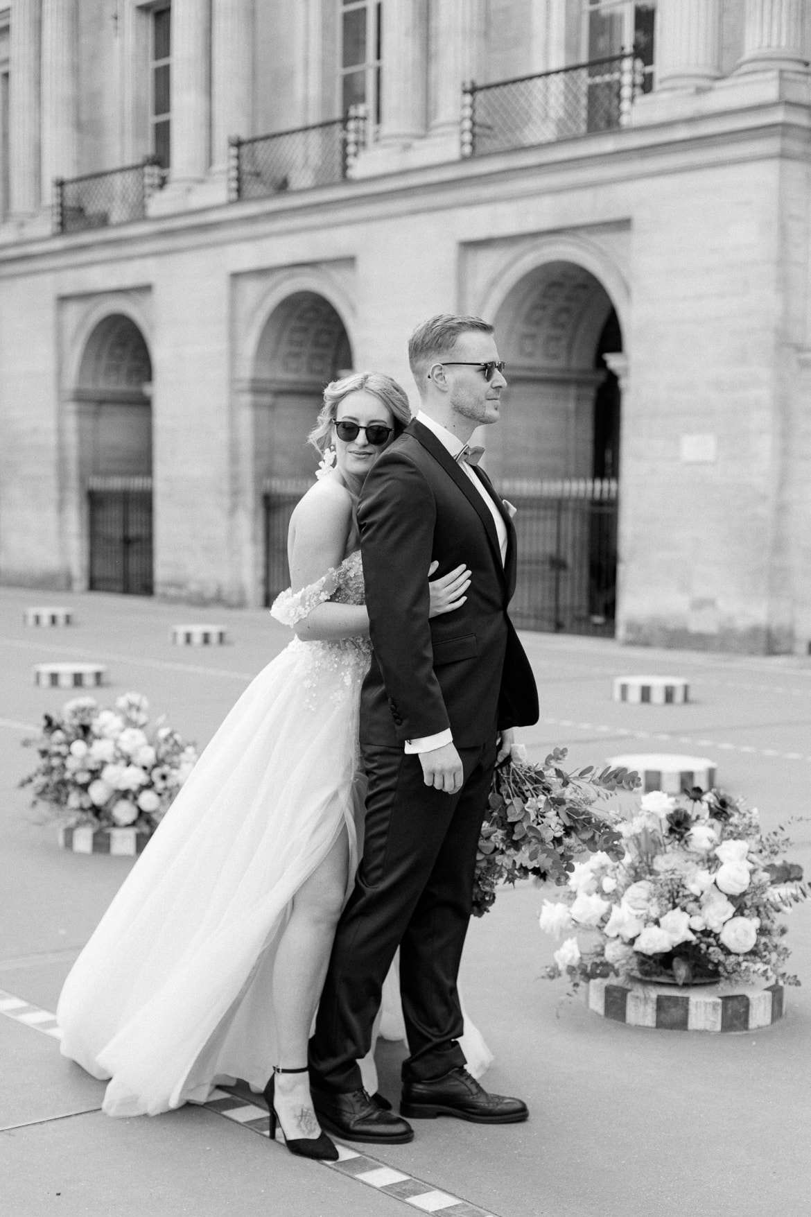 Hochzeitspaar im Palais Royal Paris