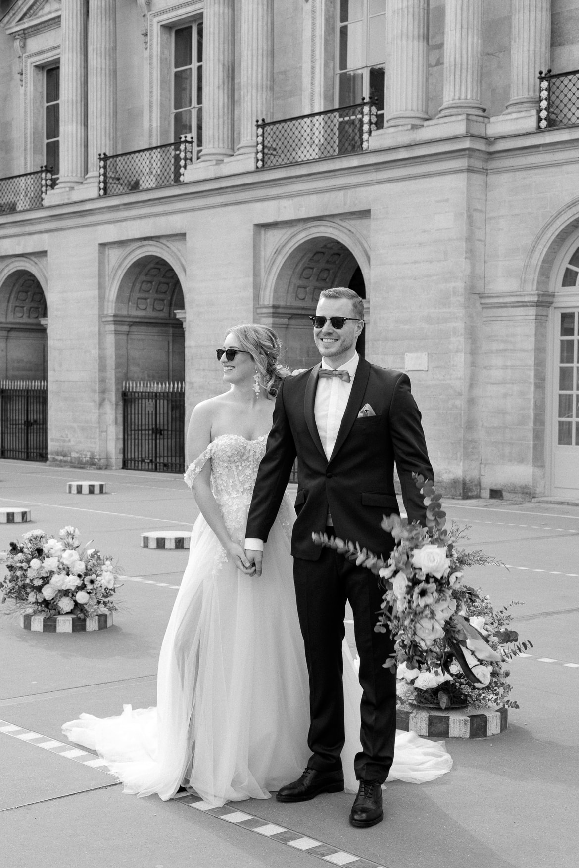 Hochzeitspaar im Palais Royal Paris