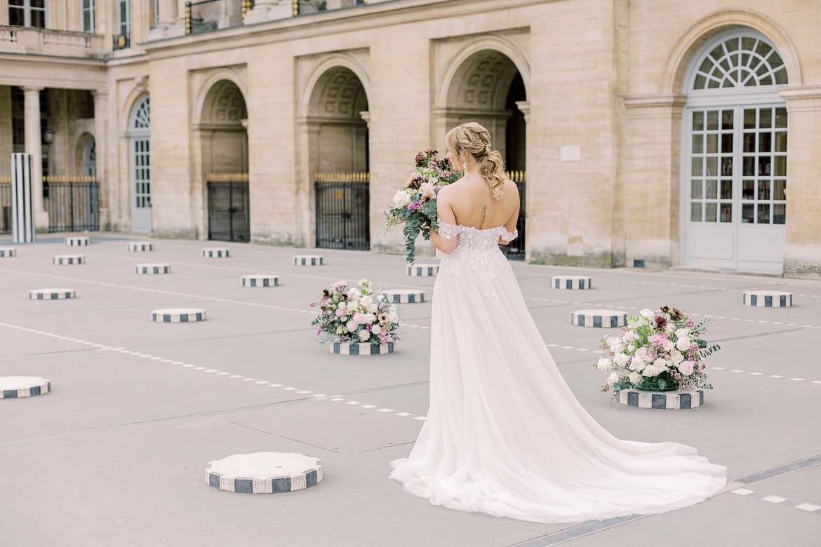 Braut im Palais Royal Paris