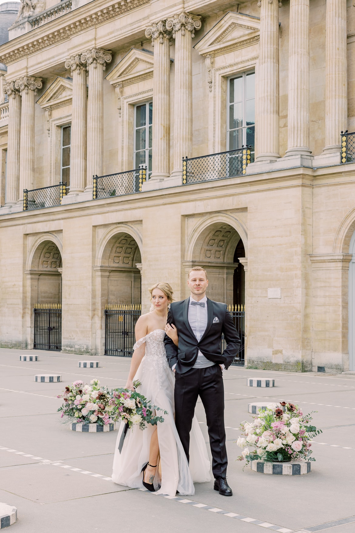 Hochzeitspaar im Palais Royal Paris