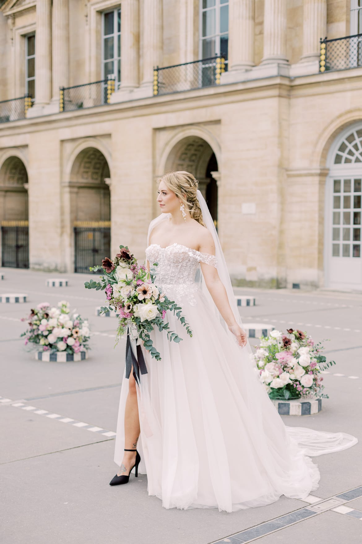 Braut im Palais Royal Paris