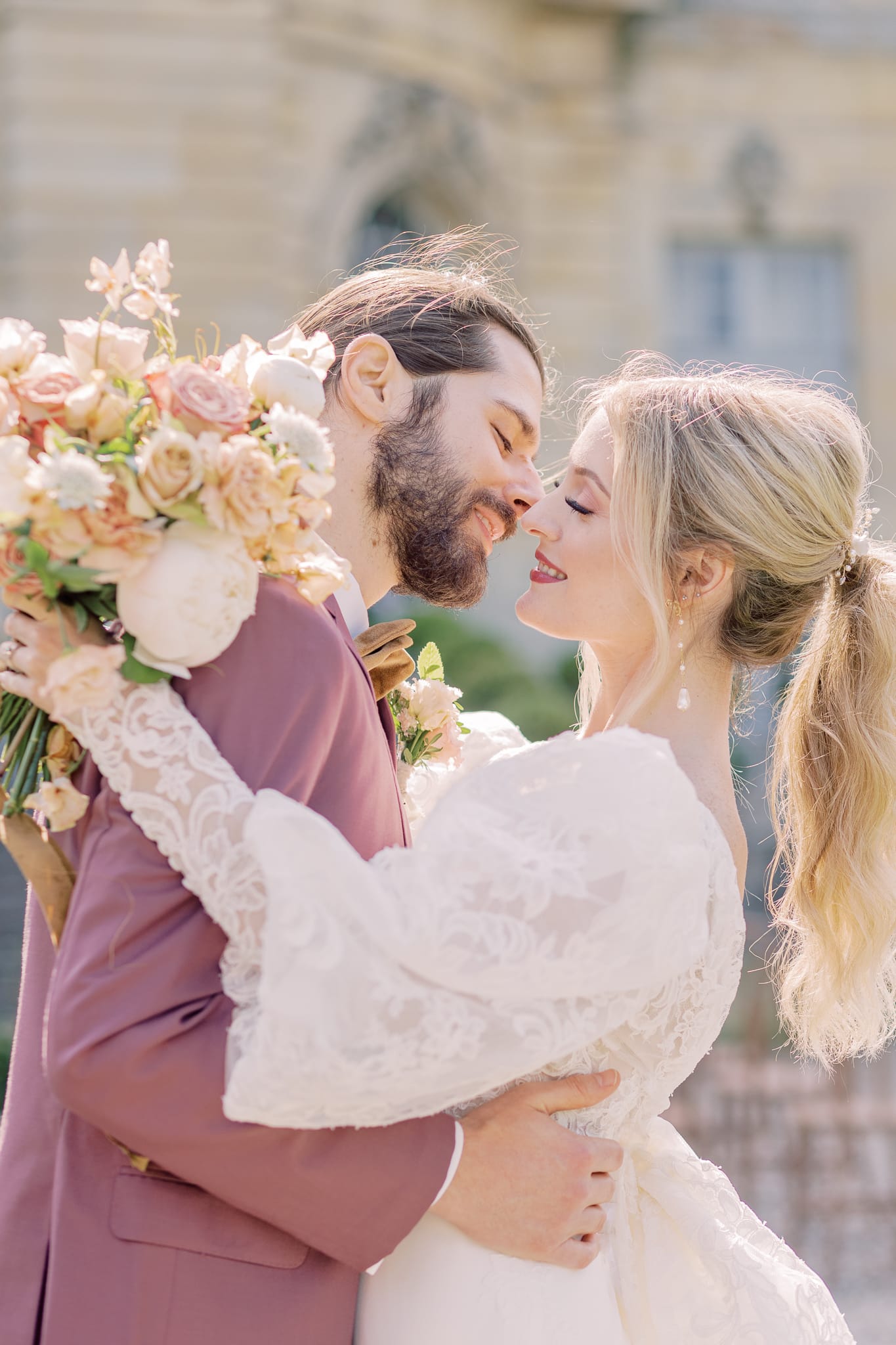 Rose and Oliver at Château de Champlâtreux