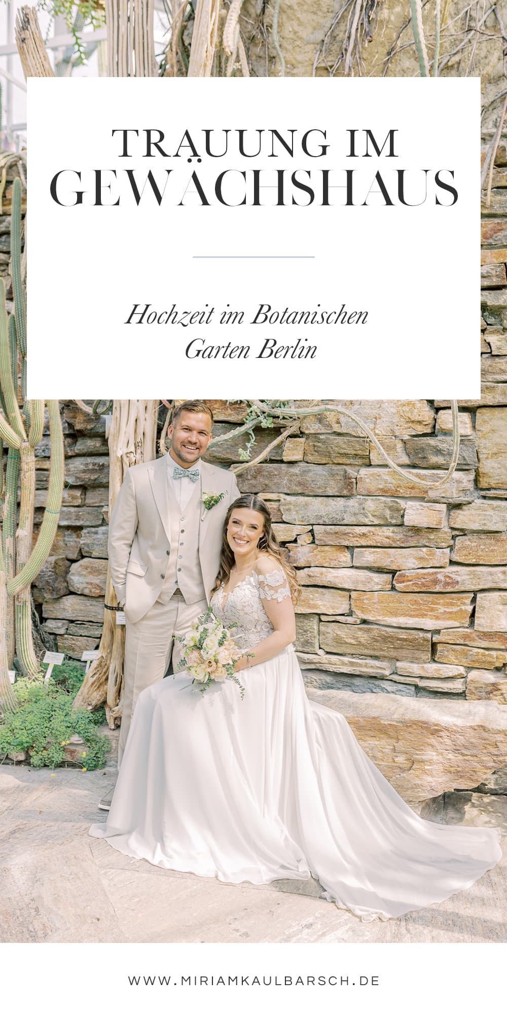 Trauung im Gewächshaus - Hochzeit im Botanischen Garten Berlin