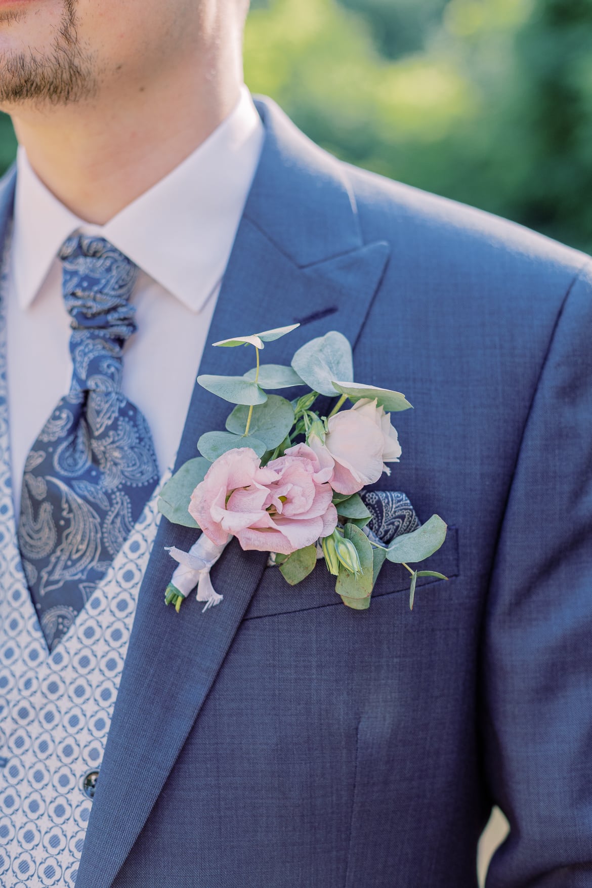 Boutonniere des Bräutigams