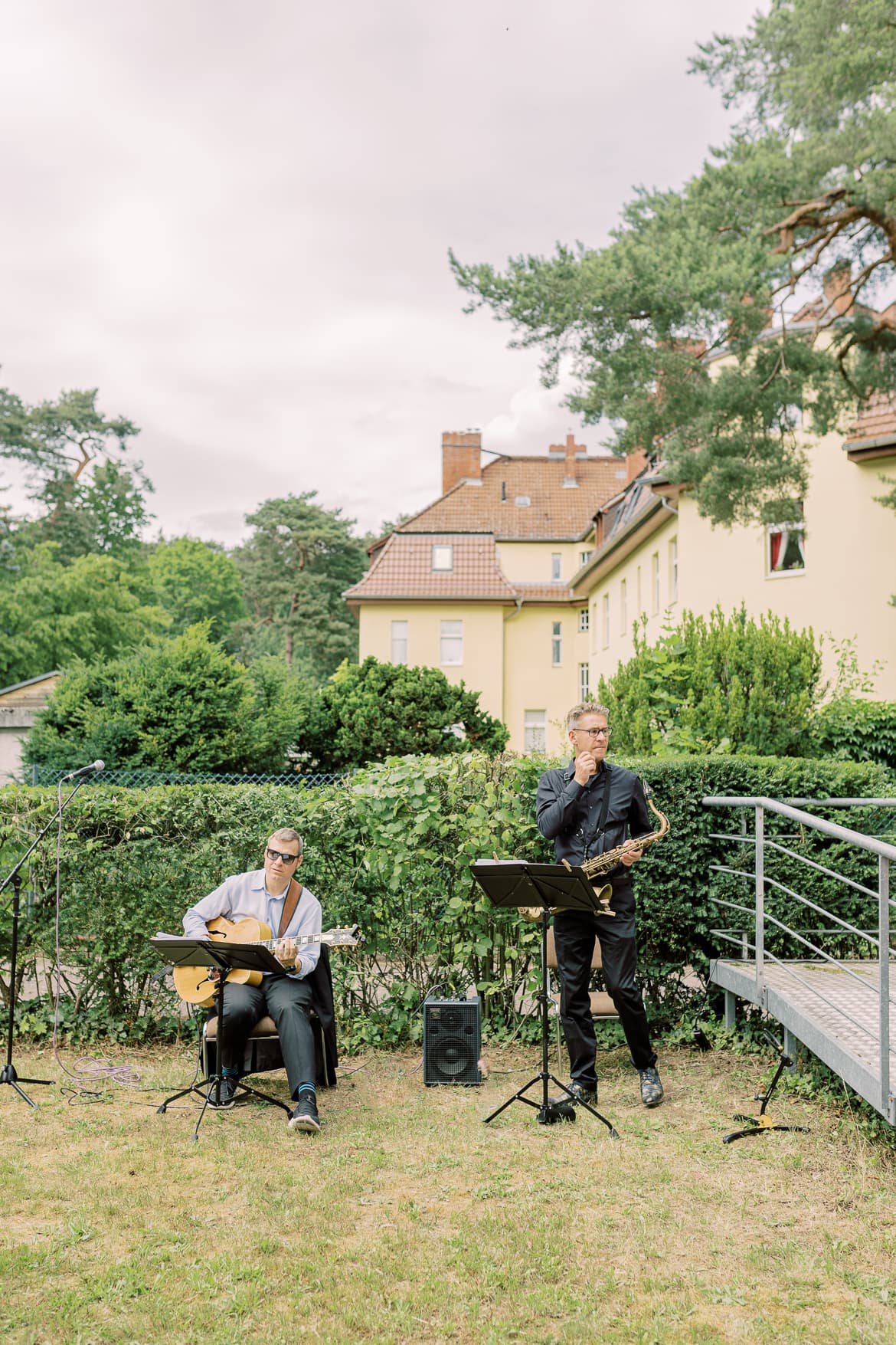 Live Musiker zum Sektempfang