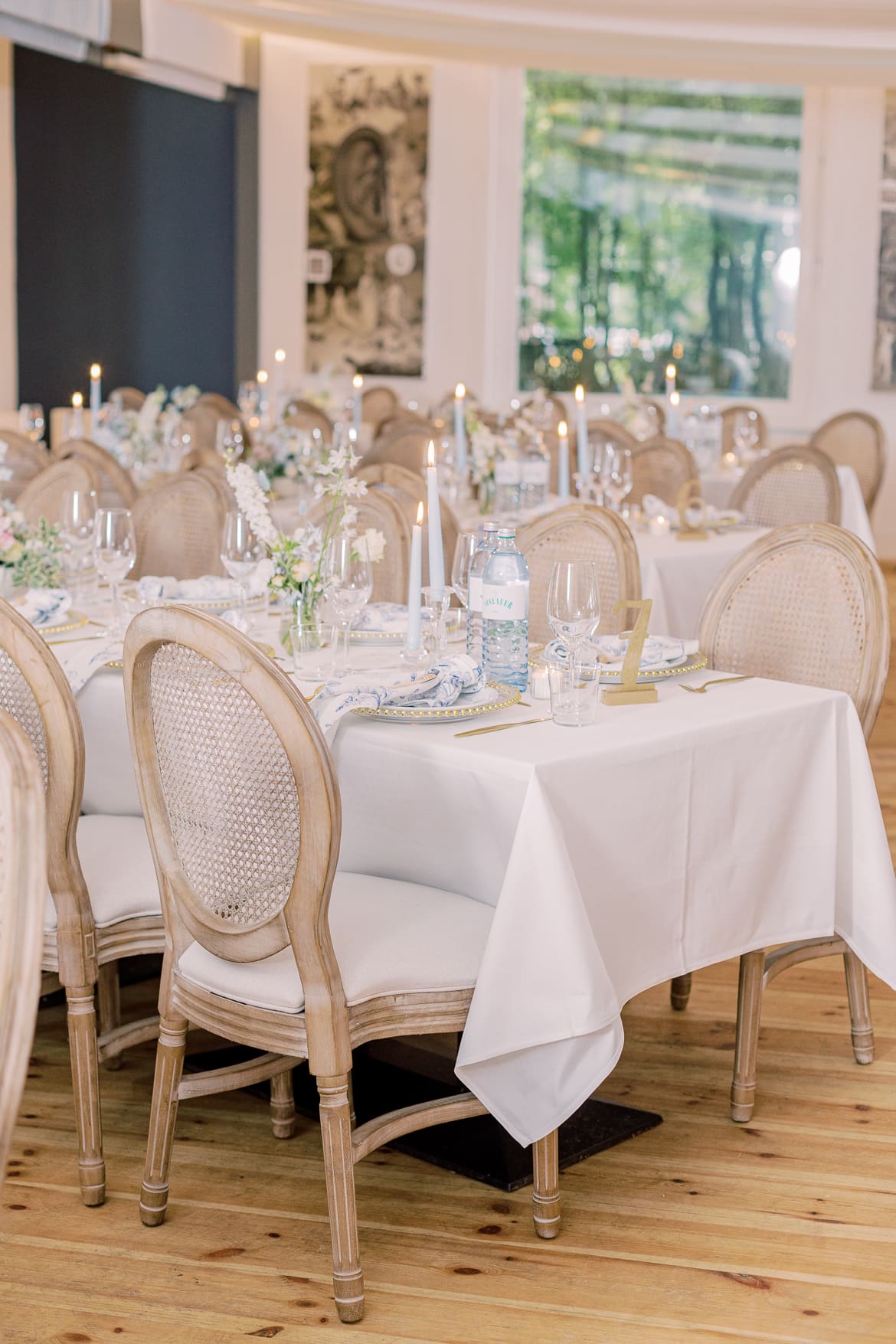 Geschmückter Festsaal im Restaurant Lindwerder