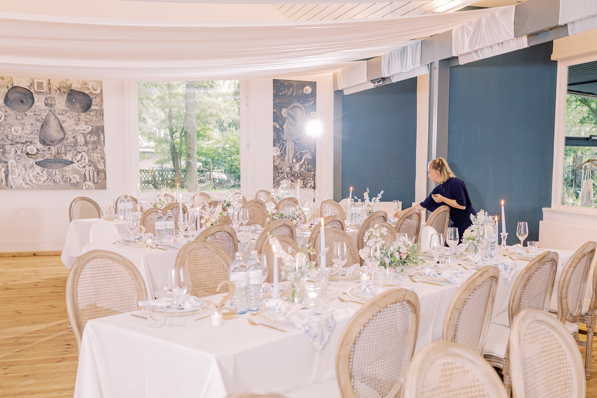 Geschmückter Festsaal im Restaurant Lindwerder