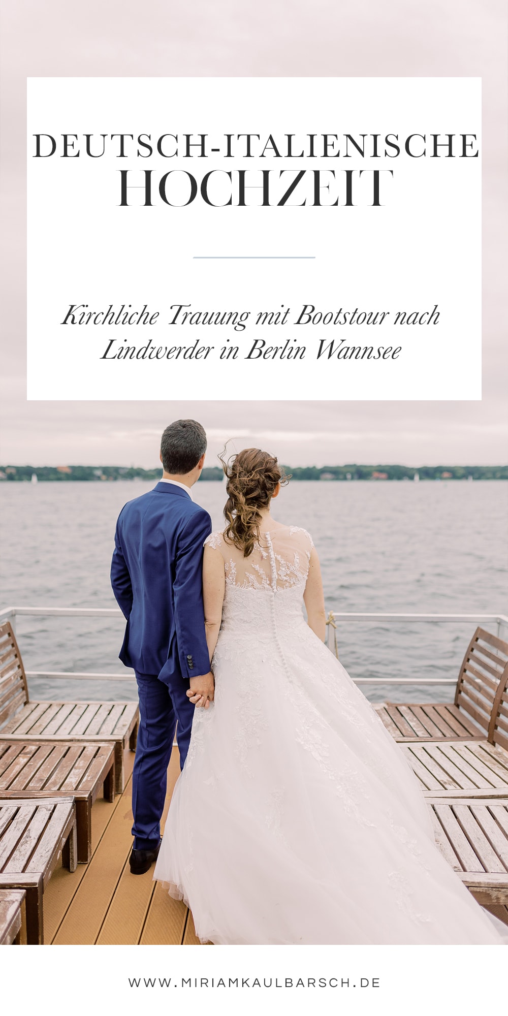 Deutsch Italienische kirchliche Hochzeit auf Lindwerder in Berlin Wannsee