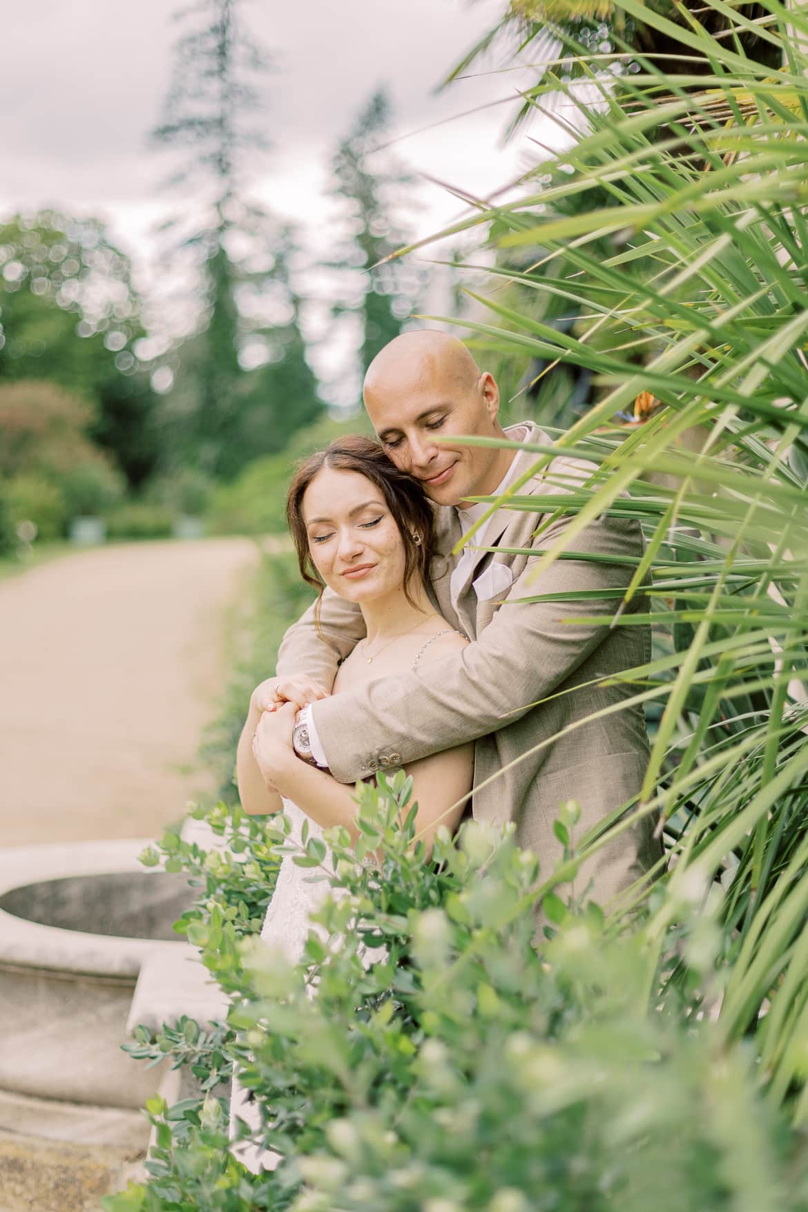 Hochzeitspaar Portraits im Sizilianischen Garten Potsdam