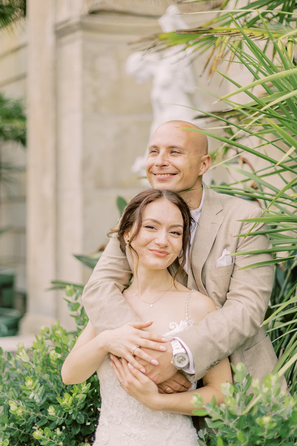 Hochzeitspaar Portraits im Sizilianischen Garten Potsdam