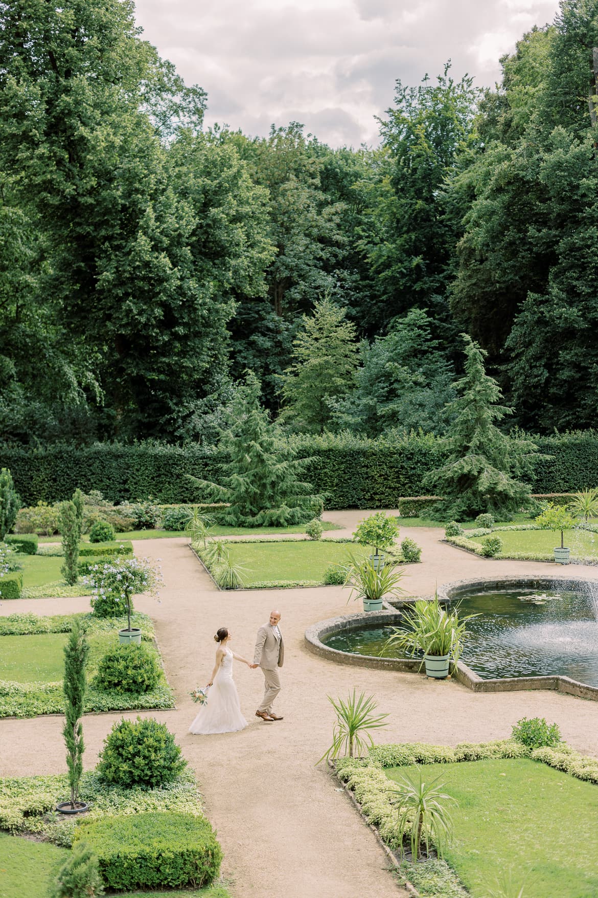 Hochzeitspaar Portraits im Sizilianischen Garten Potsdam