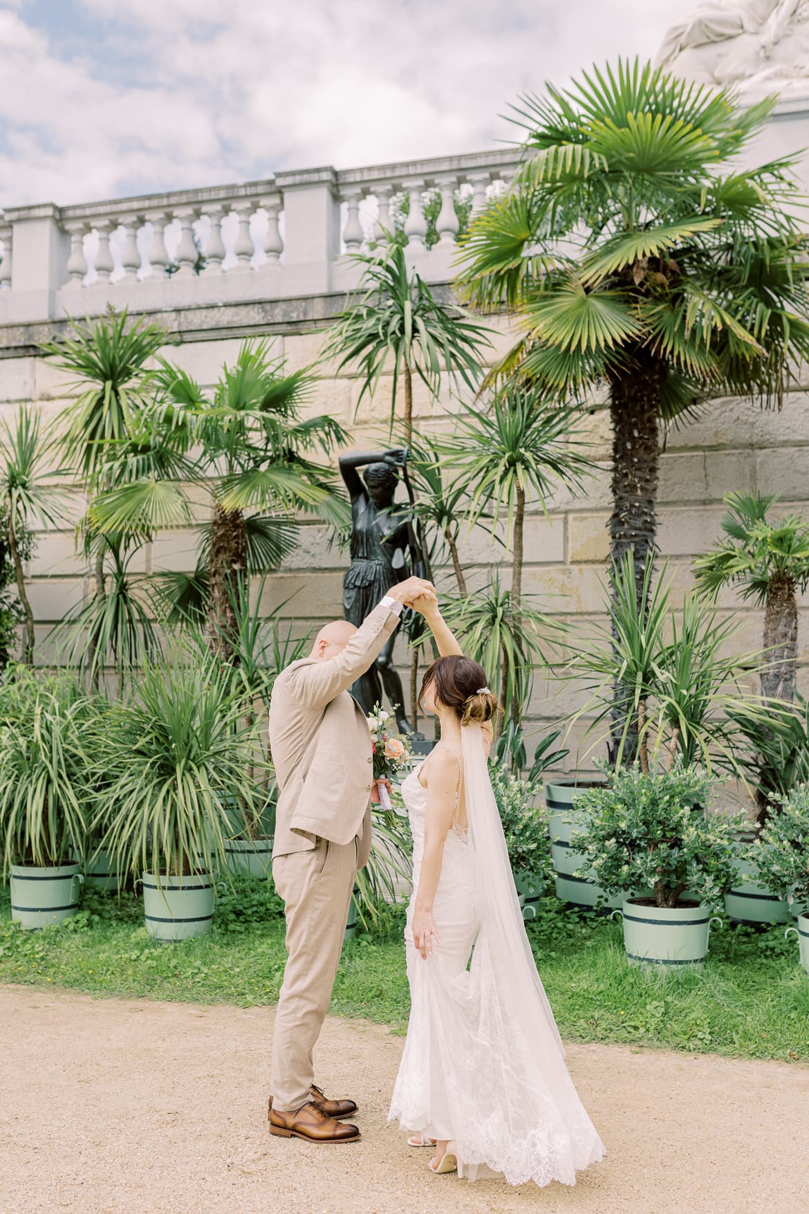 Hochzeitspaar Portraits im Sizilianischen Garten Potsdam