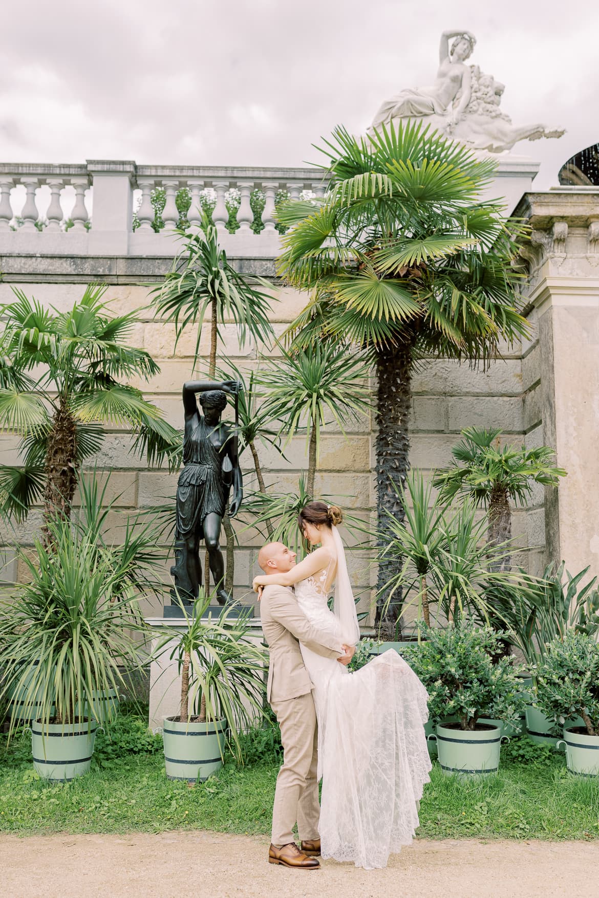 Hochzeitspaar Portraits im Sizilianischen Garten Potsdam