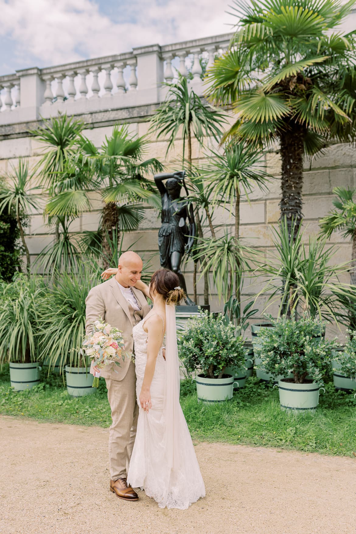 Hochzeitspaar Portraits im Sizilianischen Garten Potsdam