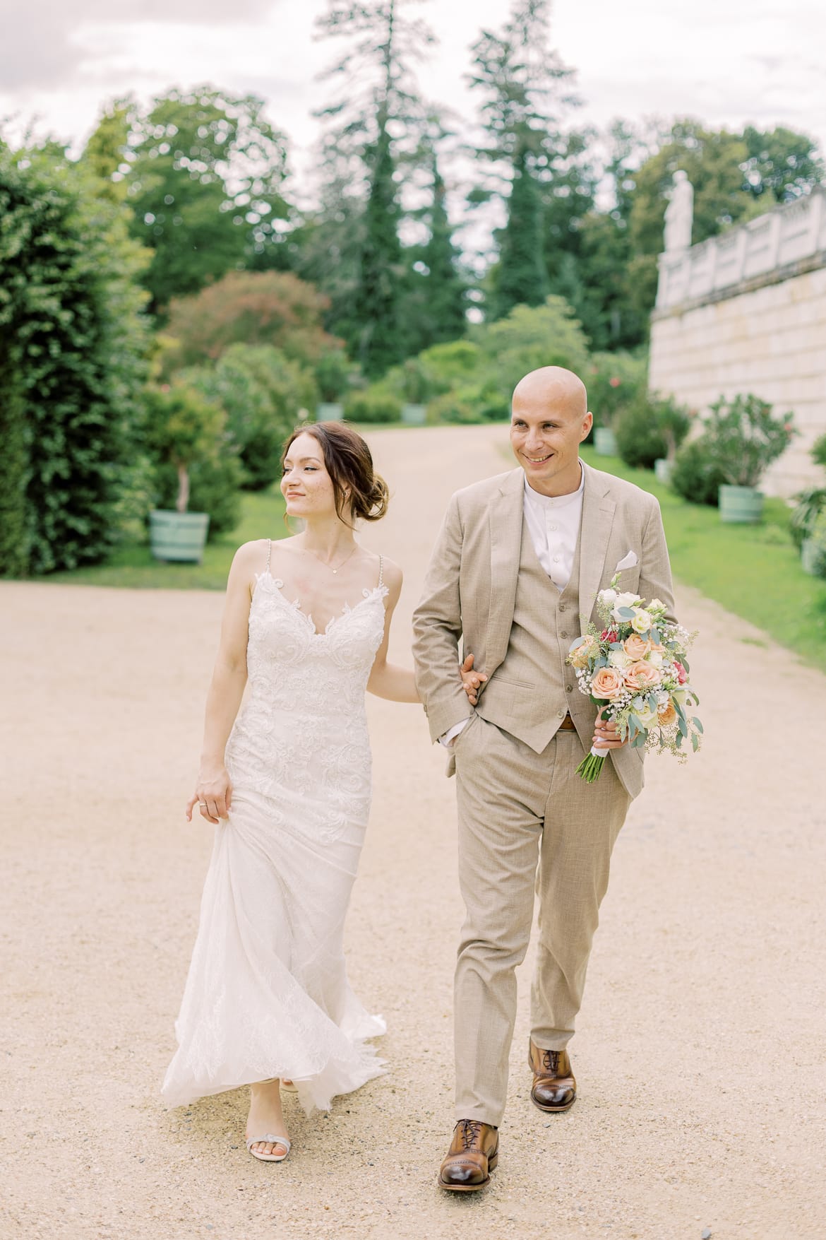 Hochzeitspaar Portraits im Sizilianischen Garten Potsdam