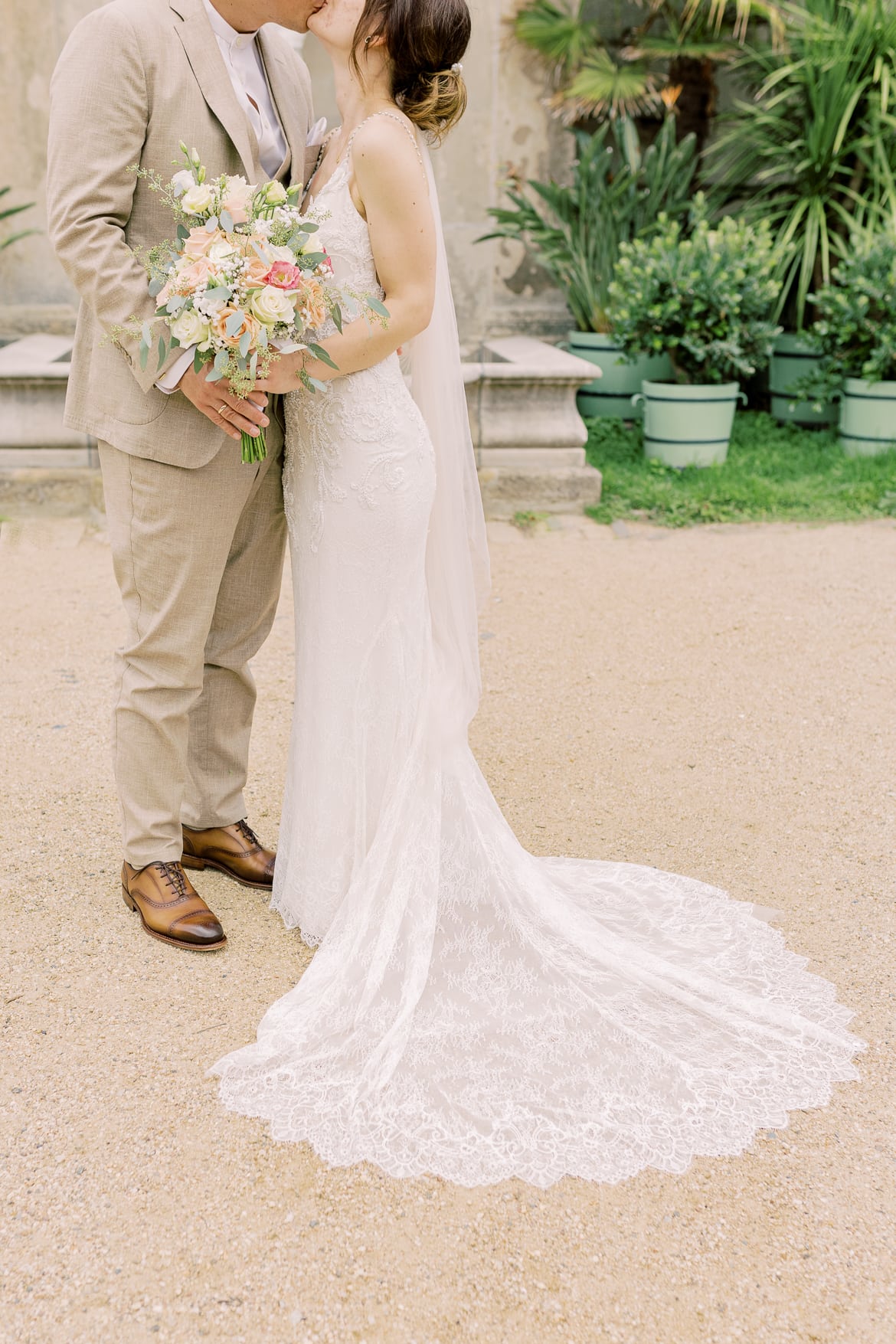 Hochzeitspaar Portraits im Sizilianischen Garten Potsdam