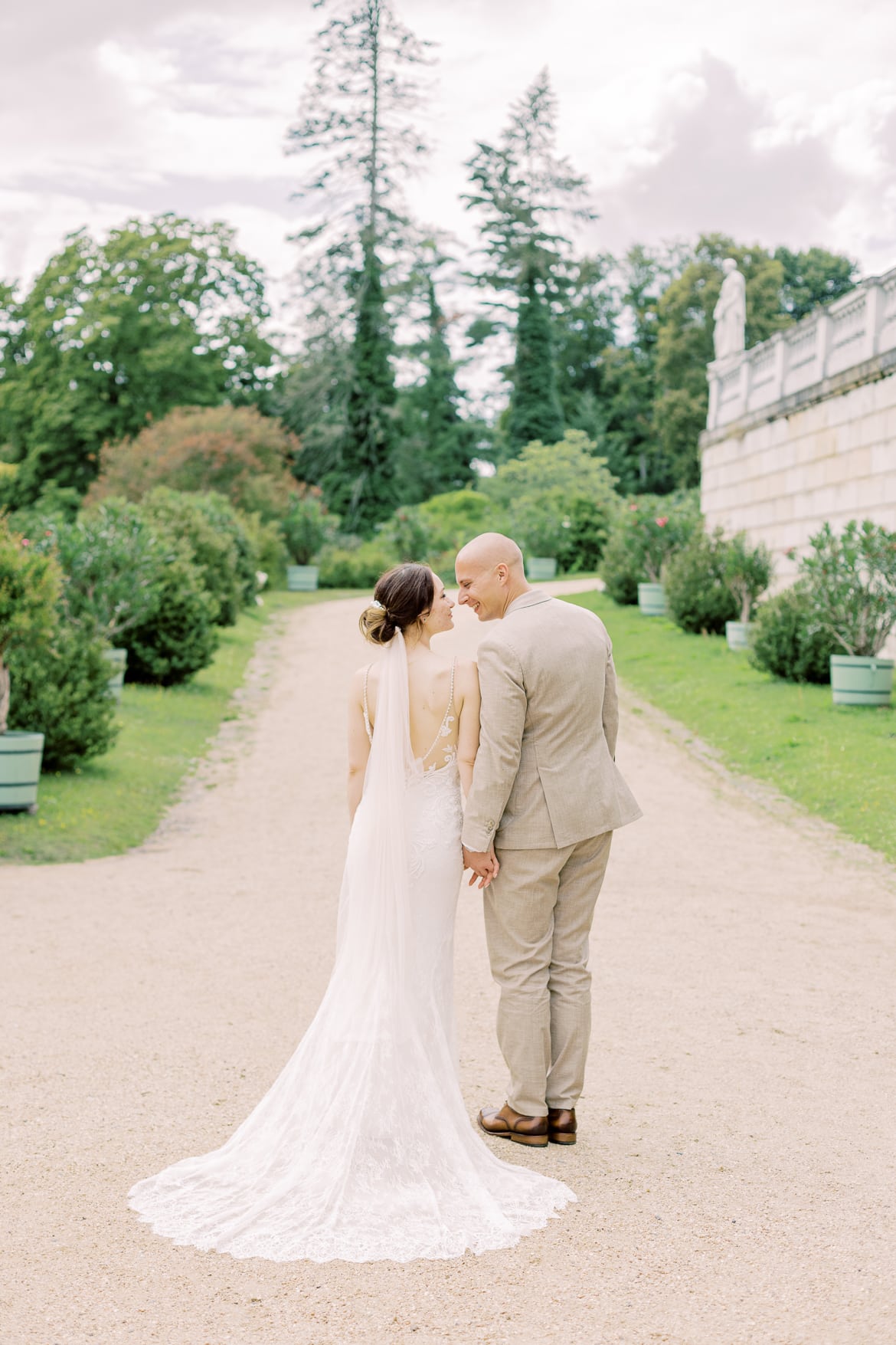 Hochzeitspaar Portraits im Sizilianischen Garten Potsdam