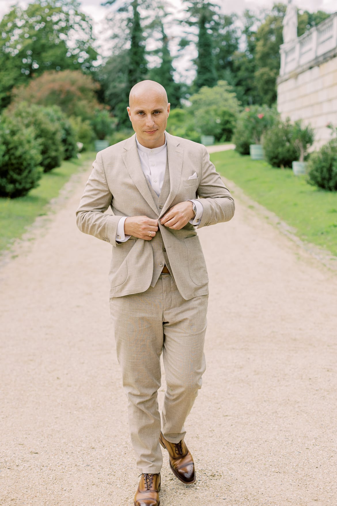 Hochzeitspaar Portraits im Sizilianischen Garten Potsdam