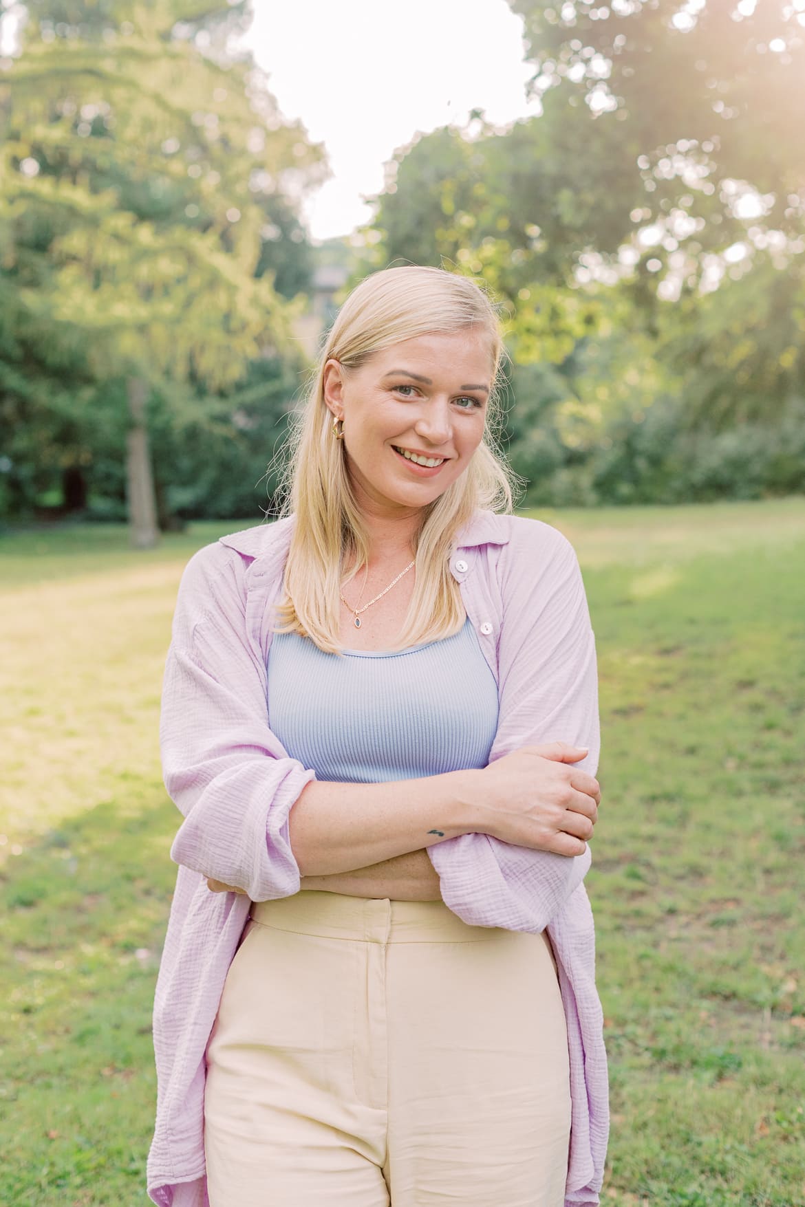 Sommerliche Pastell Portraits im Stadtpark Steglitz