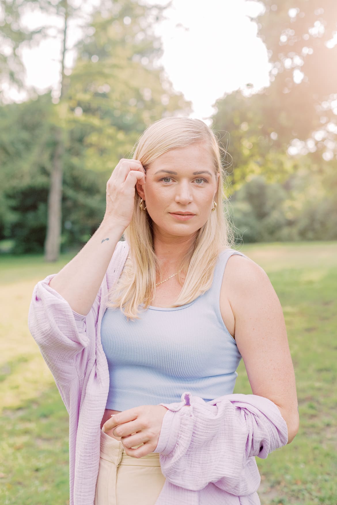 Sommerliche Pastell Portraits im Stadtpark Steglitz