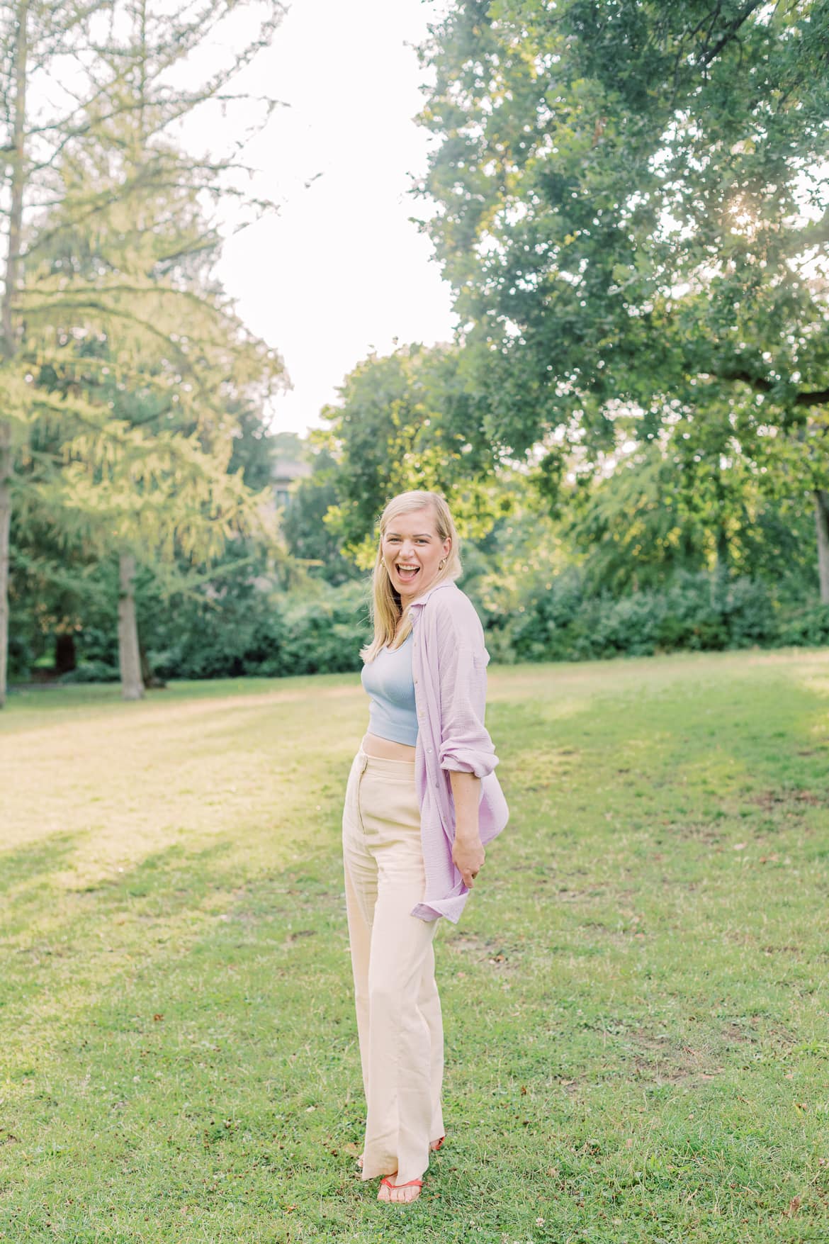 Sommerliche Pastell Portraits im Stadtpark Steglitz