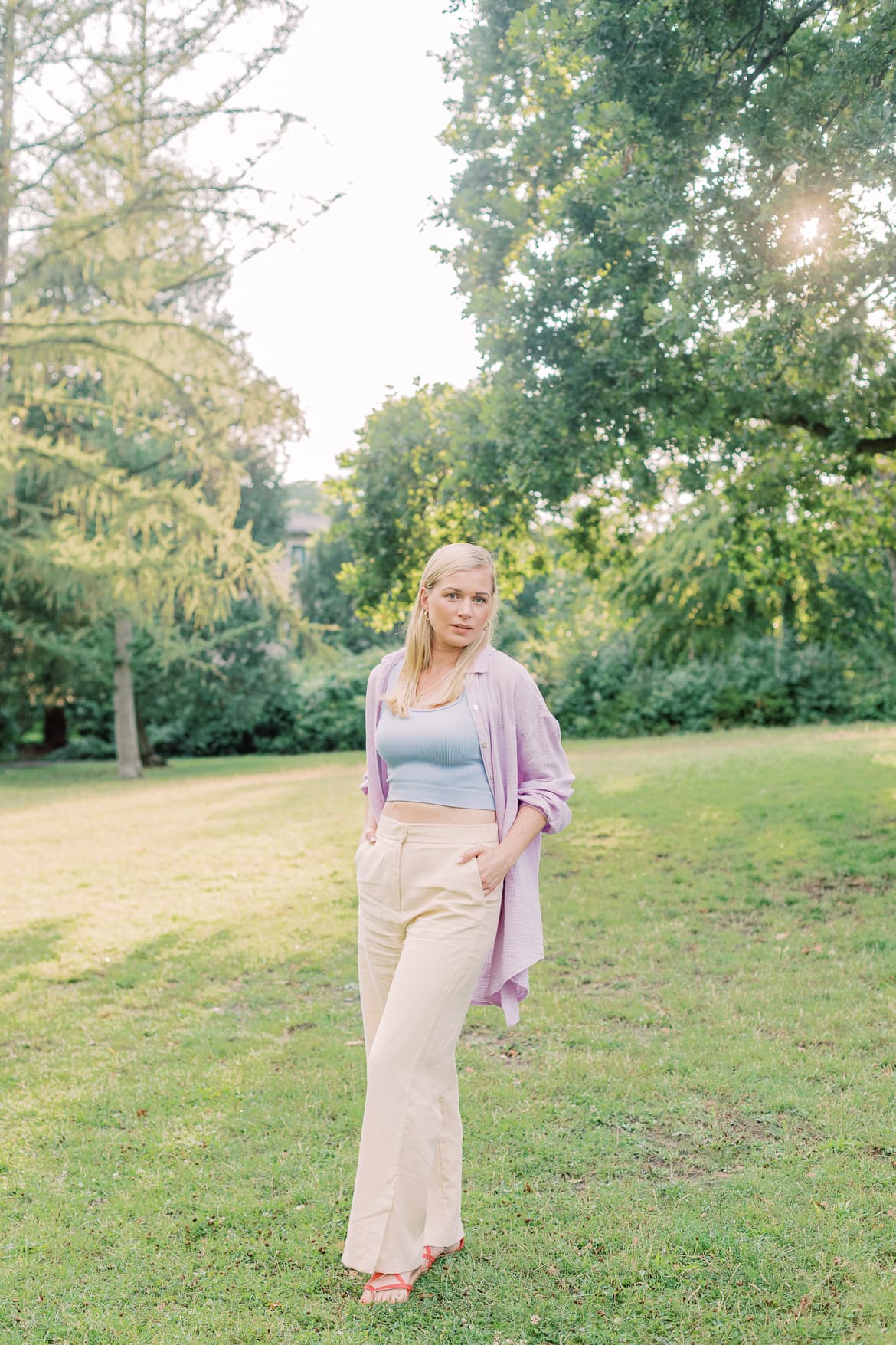 Sommerliche Pastell Portraits im Stadtpark Steglitz