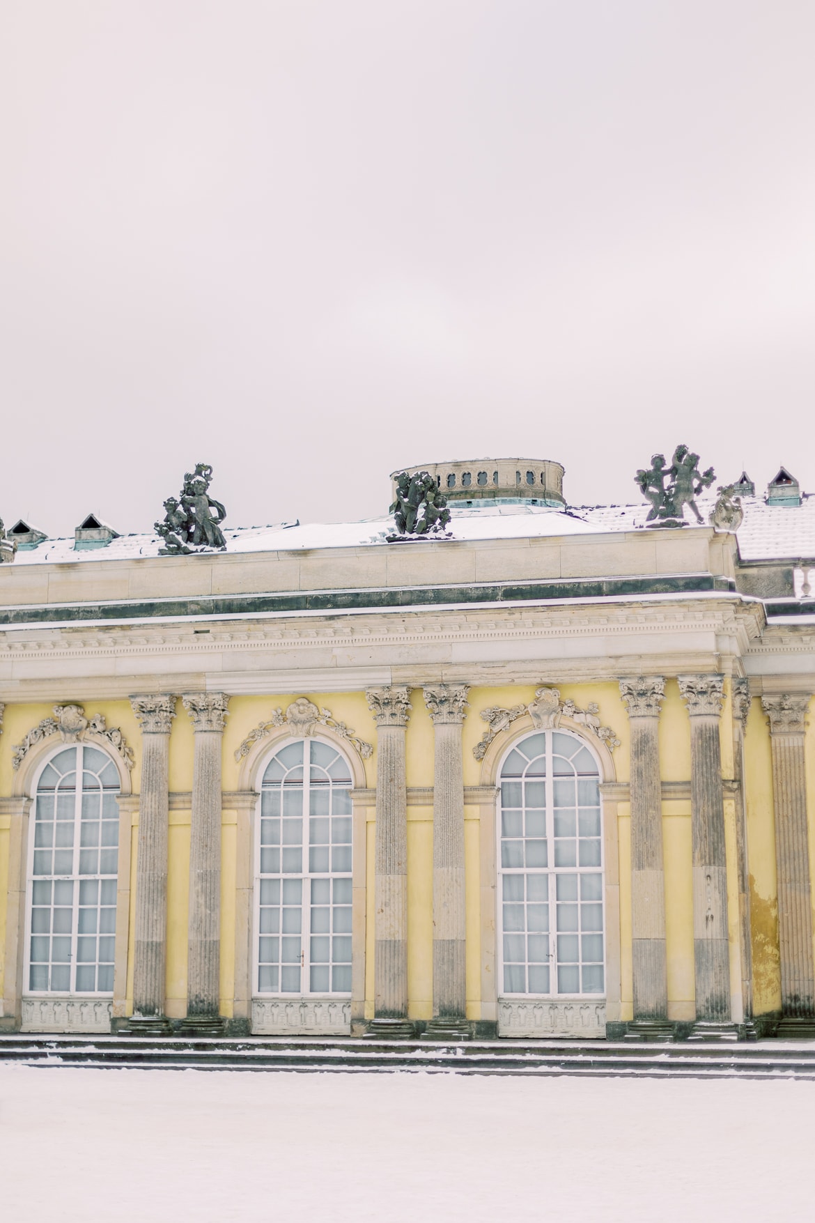 Winterliche Schnee Verlobung in Potsdam