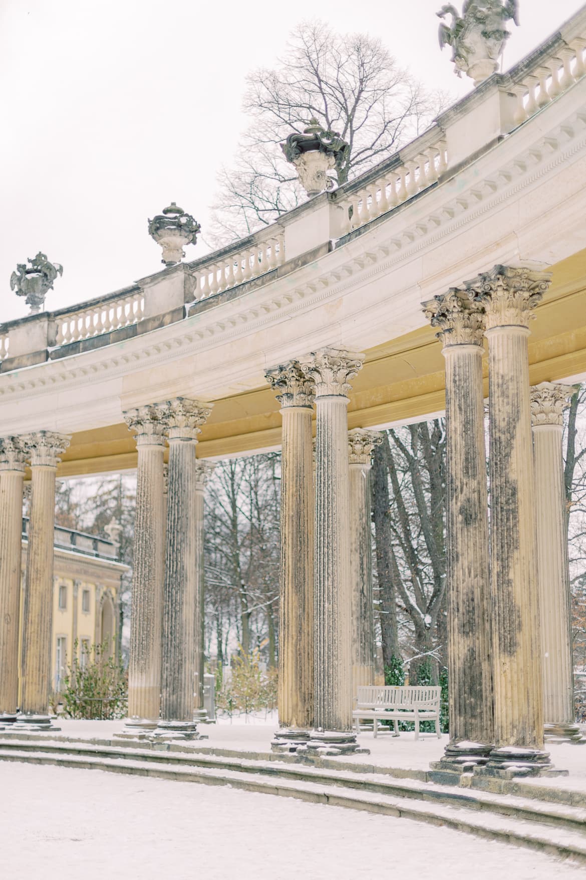 Winterliche Schnee Verlobung in Potsdam