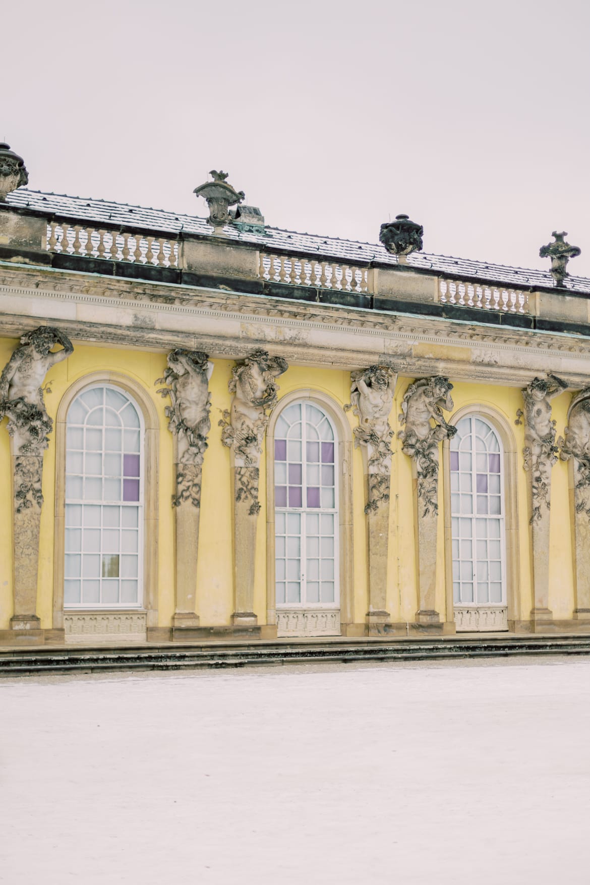 Winterliche Schnee Verlobung in Potsdam