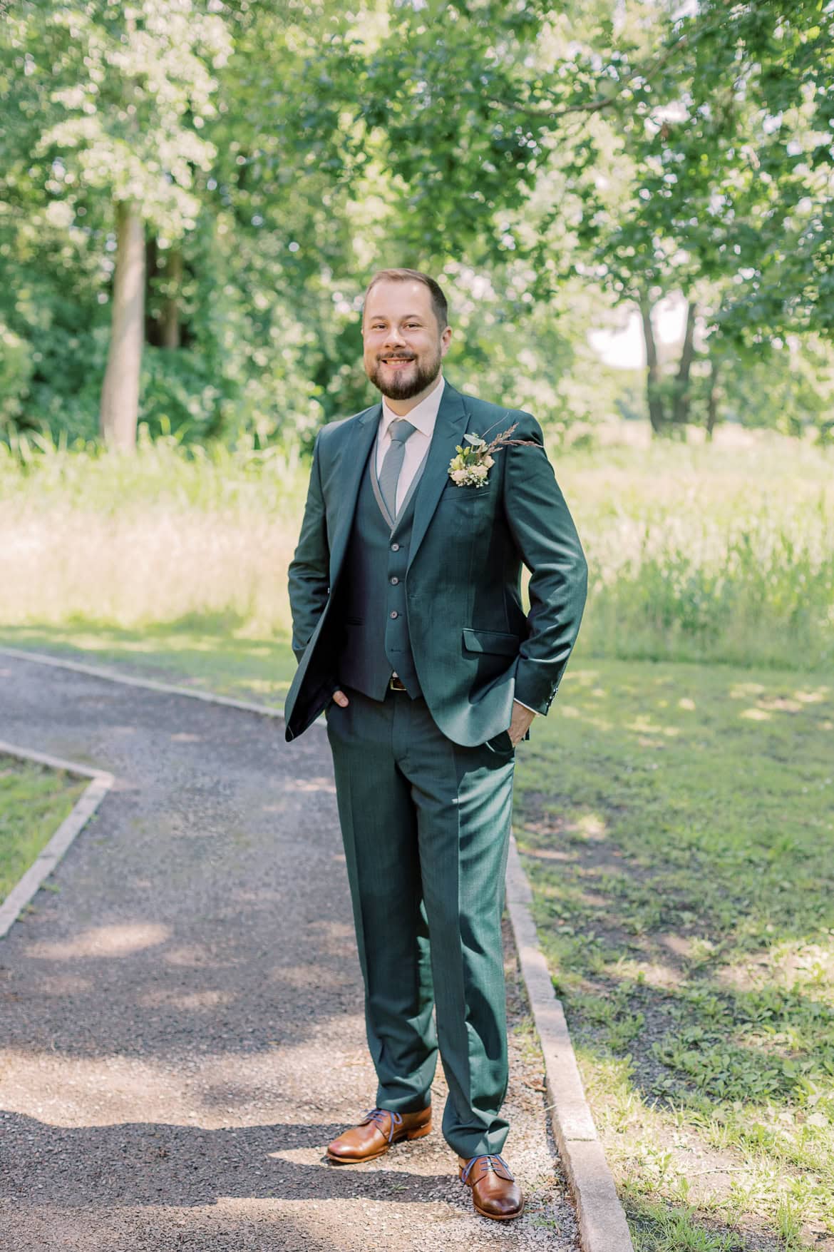 Hochzeit auf Burg Storkow mit freier Trauung im elterlichen Vierseithof