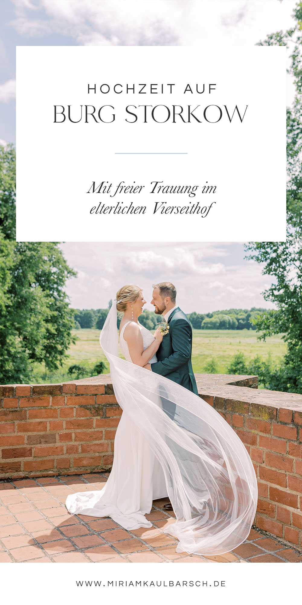 Hochzeit auf Burg Storkow mit freier Trauung im elterlichen Vierseithof